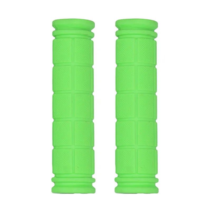 Green 12 cm Rubber Bicycle Handlebar Grips Fixie Fixed Gear Bike Rubber 8 Colors Bicycles Bar Grips Fixed Gear Bicycle Parts 7 - Цвет: Green