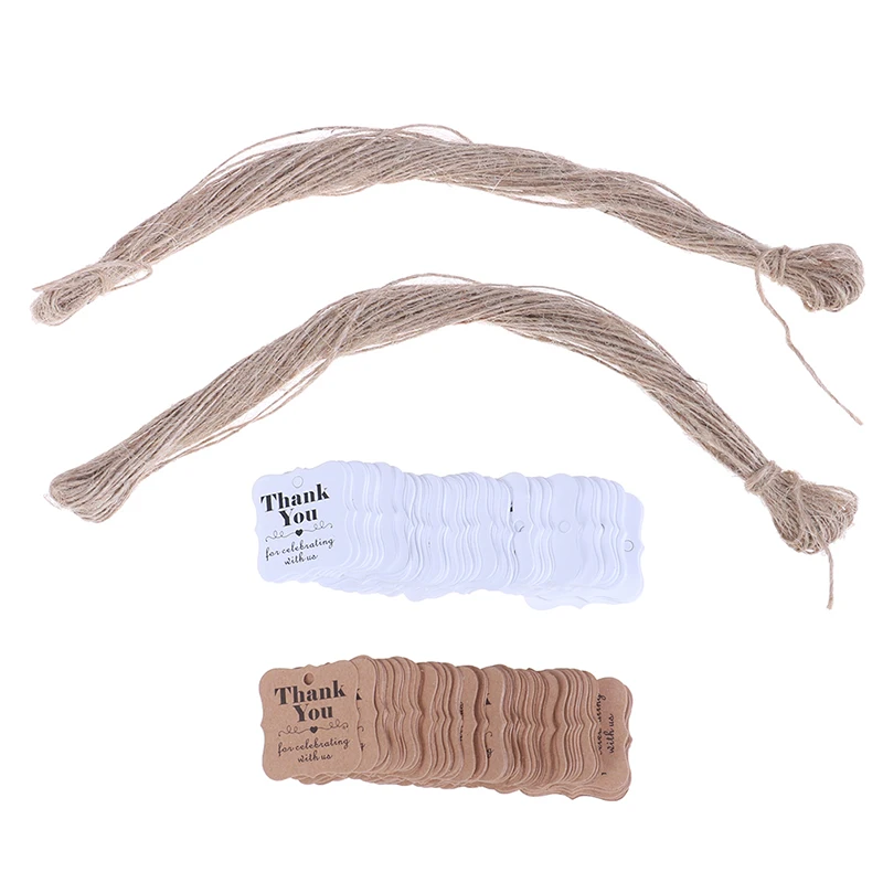 100 шт. бумажные бирки для вечеринки в честь рождения ребенка Подарочные