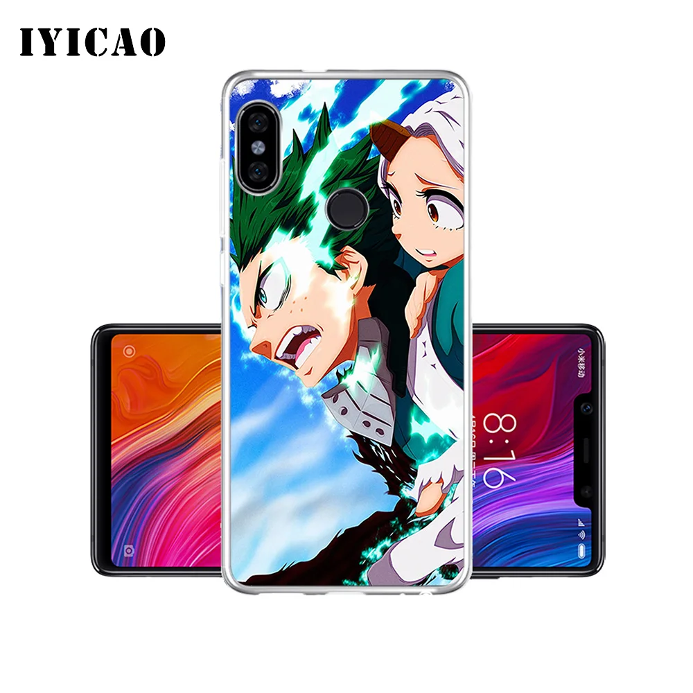 Мягкий силиконовый чехол для телефона IYICAO My Hero academic с мультяшным рисунком Xiaomi Mi 9 8