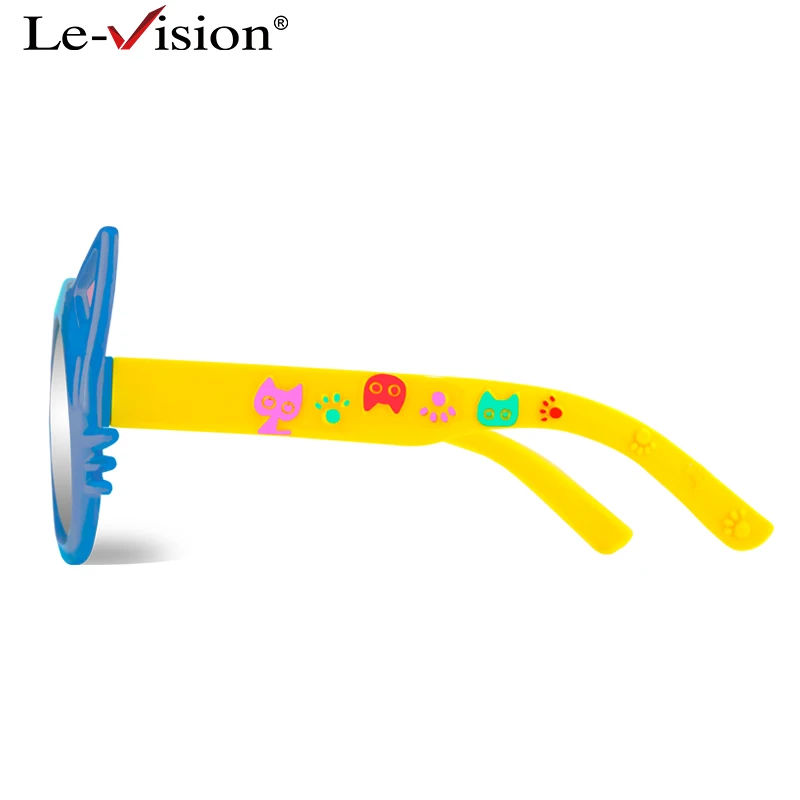 Rubbery Cat Style 3D Kids Passive Glasses Polarized Kid Eye RealD for Movie Film Present Birthday | Электроника