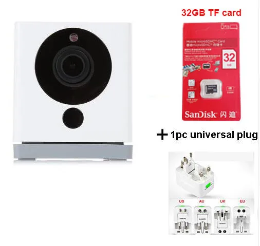 Оригинальная смарт-камера Xiao mi jia Xiaofang 1S 1080P Новая версия T20L чип WiFi цифровой зум-камера Домашняя безопасность с приложением mi Home - Цветной: Universal plug 32G