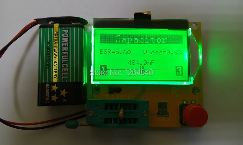 2016 new LCD Display yellow-green Backlight ESR Meter LCR led Transistor Tester Diode Triode Capacitance MOS PNP/NPN | Электронные
