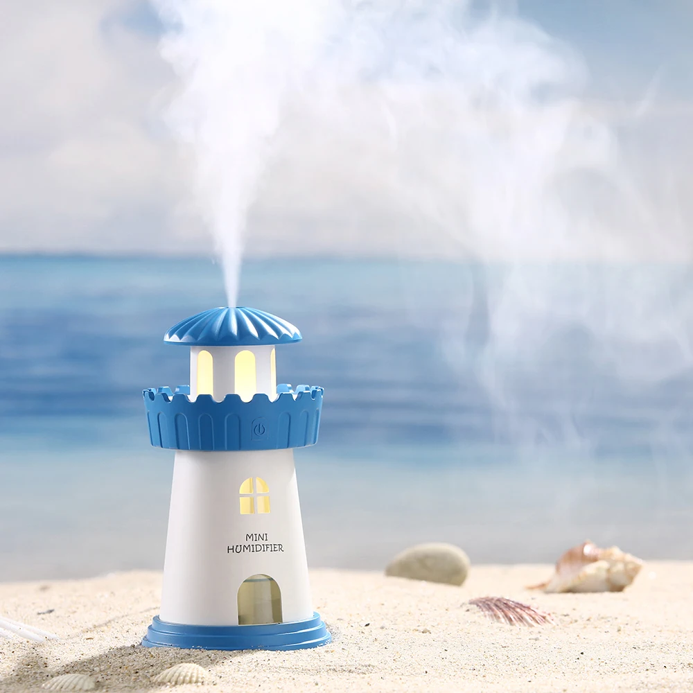 150 мл лампа увлажнитель воздуха Lighthouse USB Led воздушный диффузор очиститель распылитель башня эфирное масло диффузор для дома difusor de aroma