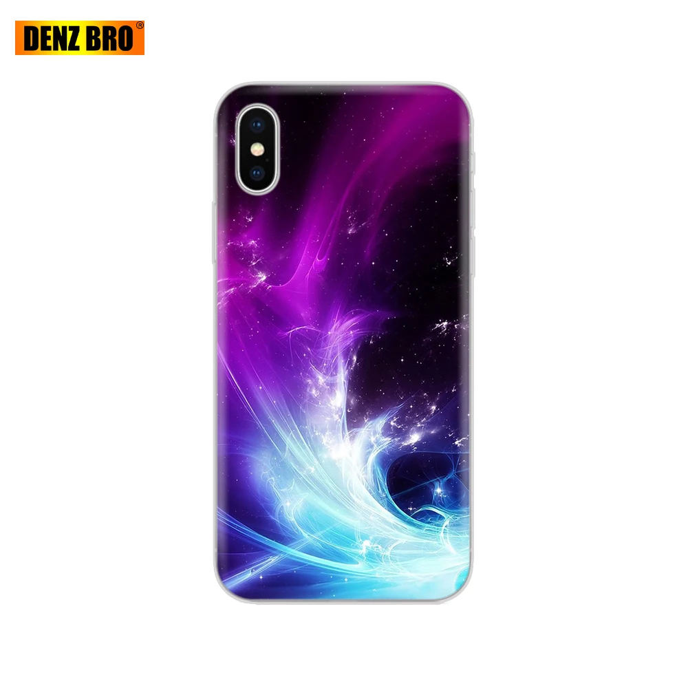 61851 Для iPhone 5 5S SE 6 6 S 7 8 Plus X 10 чехол для Capa iPhone 6 iPhone 6 S iPhone 5 силиконовый для galaxy Вселенная Небо красочный - Цвет: 61851