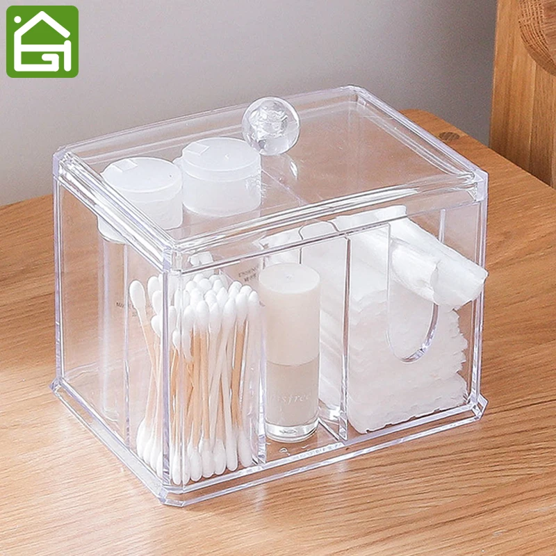 Акриловый Органайзер для косметики органайзер в ванную комнату 3 отделения