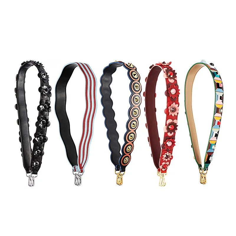 New Design Fashion Rivet Handbag Belts Women Bag Strap Accessory Bags Parts Strapper You Cow Leather Monster | Багаж и сумки