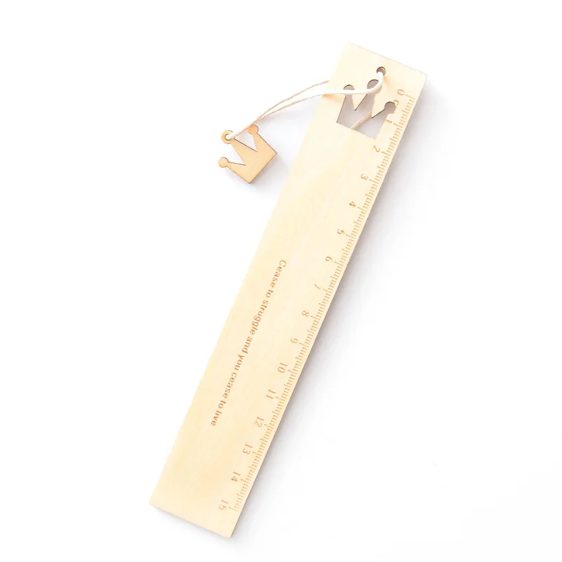 5 Cute Cartoon Horse Wooden Ruler Creative Hollow Tower Scale Template For Kids Gift Korean Stationery Office School Supplies - Цвет: 5
