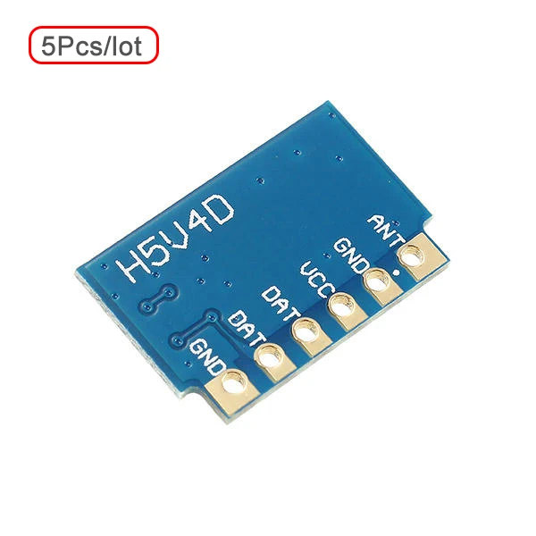 

5Pcs/lot H5V4D 5V 433Mhz Mini Wireless Receiver Module ASK Remote Transceiver Passthrough