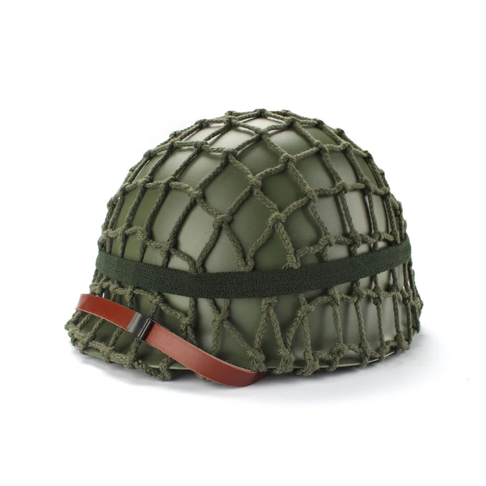 Военный шлем WW2 армейский солдат США Десантник M1 хлопковый камуфляж OD BAND кошачьи
