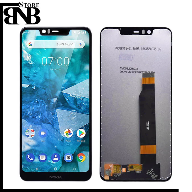 Оригинальный ЖК дисплей 5 8 &quotдля Nokia 1 Plus сенсорный экран дигитайзер полная