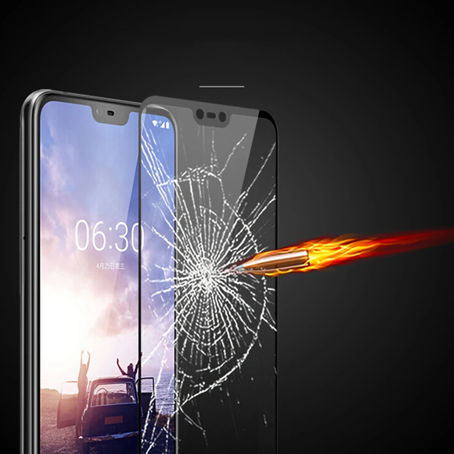 Закаленное Стекло для Nokia 9 PureView 7 1 6 8 1X7X6X5 3 5 Plus на возраст 2018 5D 9D полностью