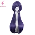 Yiyaobess 75 см Nozomi Tojo синтетические волосы прямой длинный фиолетовый парик Косплей парики с челкой Бесплатная доставка
