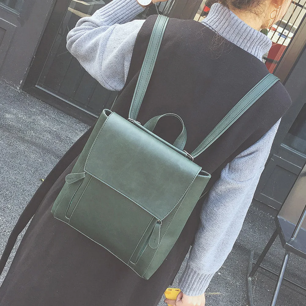 Женский винтажный кожаный рюкзак из искусственной кожи рюкзаки дорожный модный