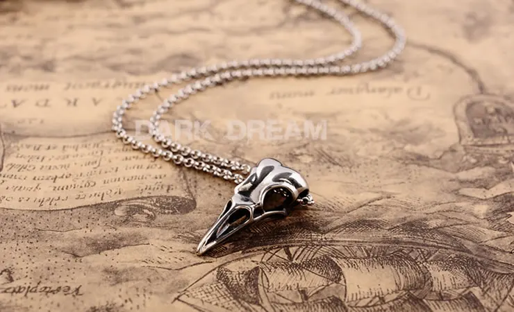 Подвеска birdkull из титановой стали ожерелье модные ювелирные изделия готический