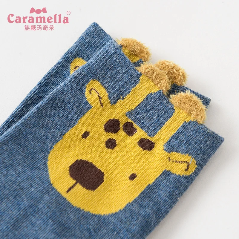 Женские хлопковые носки Caramella 4 пар/лот милые однотонные для девочек и женщин