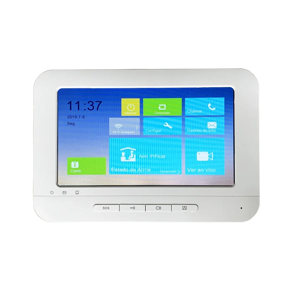 HIK IP видеосвязь комплект, многоязычный HD, RFID панель и WiFi монитор, IP дверной звонок, водонепроницаемый
