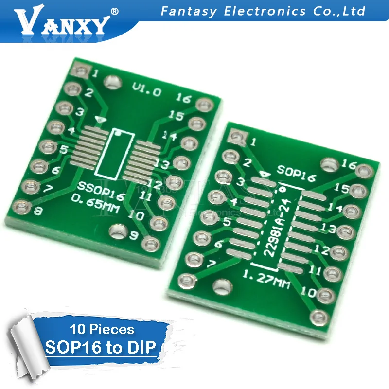 10 шт. TSSOP16 SSOP16 SOP 16 SOP16 к DIP16 переводная плата DIP Pin шаг адаптер PCB|adapter board|adapter dipadapter pin