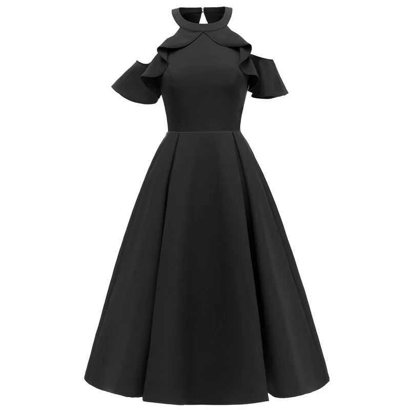 Elegant Ladies Wedding Party Group Banquet dress banquet feast sexy shoulder-hung dinner vestidos de fiesta | Свадьбы и торжества
