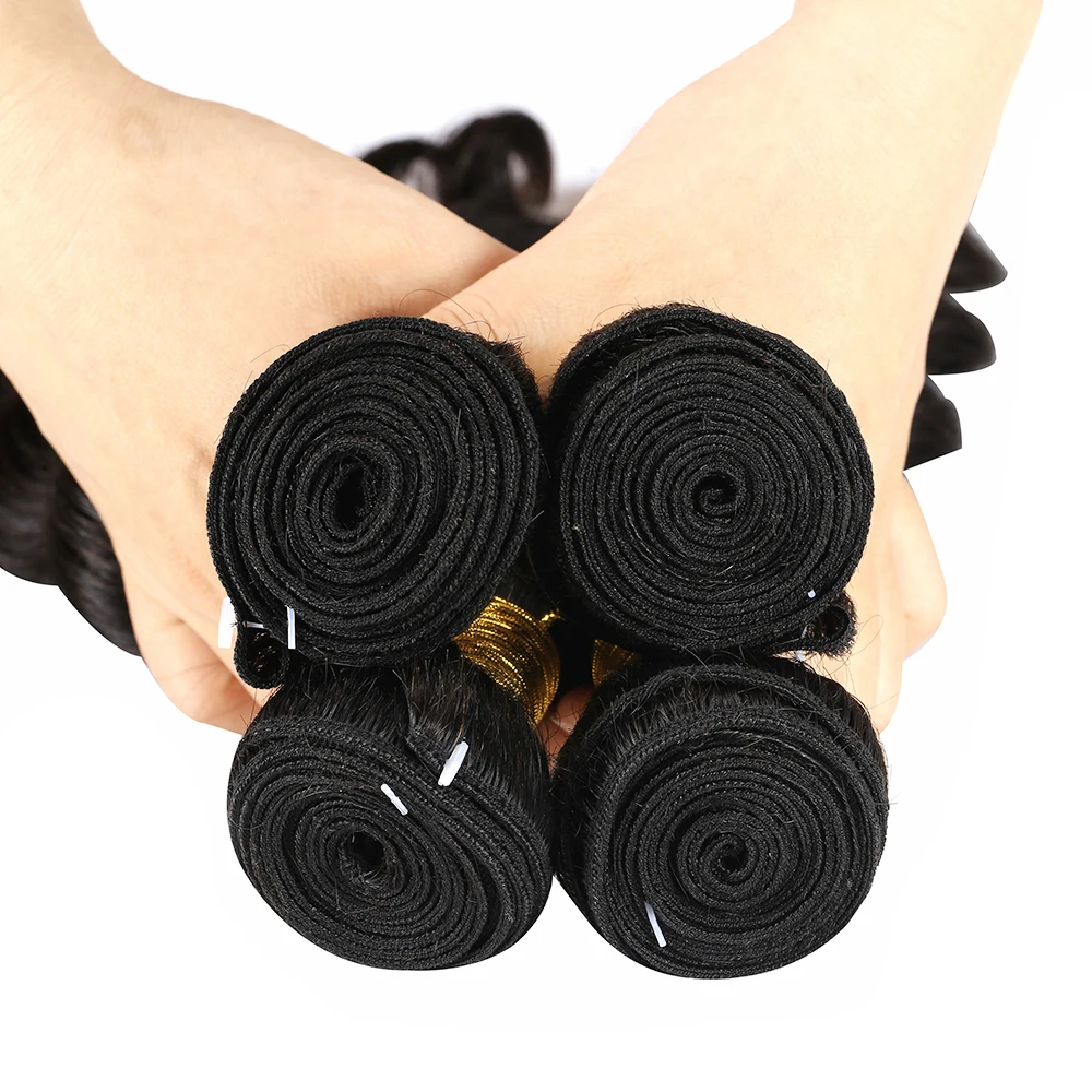 Новые перуанские волосы свободные глубокая волна пряди 12 30 дюймов remy натуральный