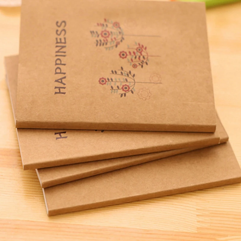 

20pcs/lot retro journal notebook kraft paper blank memo pad sketch book notepad stationery agenda wholesale