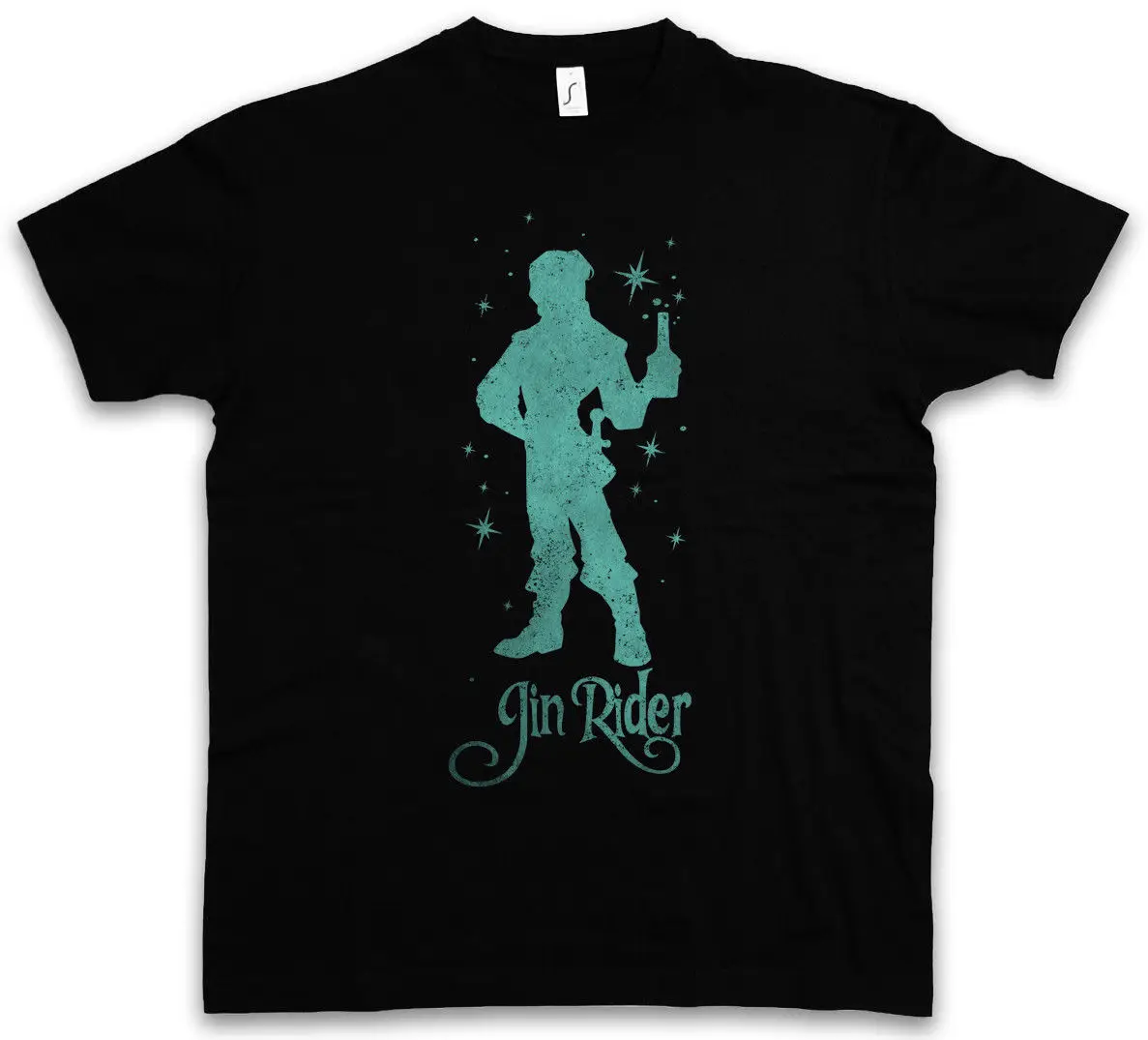 

Gin Rider T-Shirt Fun Alcohol Drunk wasted intoxicated Party drunken Hangover Men T Shirt Men Clothing Plus Size top tee