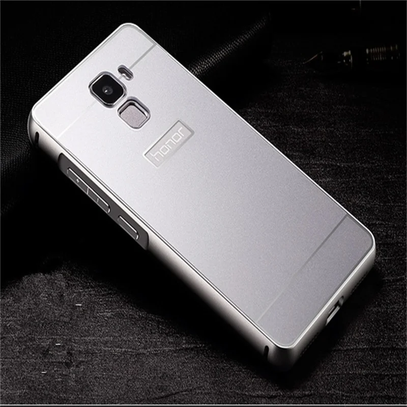 New Arrival For Huawei Honor 7 Case Luxury Ultrathin Metal Aluminum Frame+Acrylic Hard Back Cover Honor7 Phone Bag Accessory |