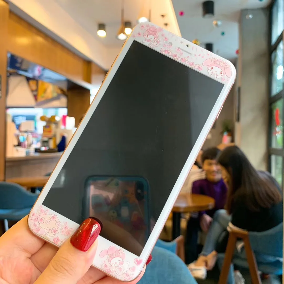 Защита экрана с мультяшным рисунком для iPhone 6S 6 7 8 Plus закаленное стекло защитная