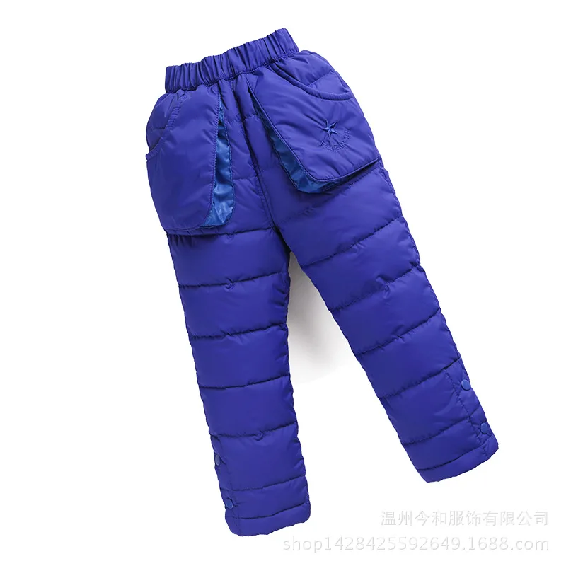

1-7 year-old children down pant baby Ski pants infants warm pants boys and girl Winter trousers Children's clothing