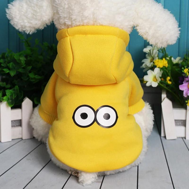 Yellow Зимняя одежда для домашних животных, костюм для маленькой собачки, толстовки с капюшоном, теплая одежда для собак, пальто, куртка для щенков, Одежда для питомцев, одежда для чихуахуа 35 - Цвет: Yellow