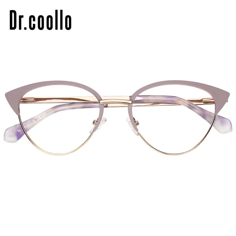 Dr coollo модный стиль полный обод металлический Browline очки для чтения Оптические