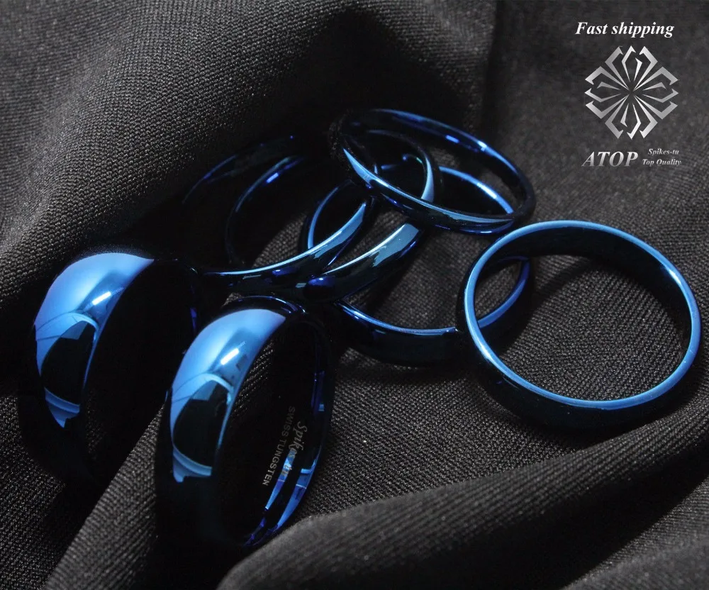 Мужское кольцо из карбида вольфрама ширина 2 8 мм|mens wedding band|wedding bandring blue |