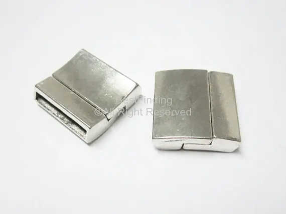 Классическая кожаная застежка для браслета размером 20x2 мм модель FC65|magnetic