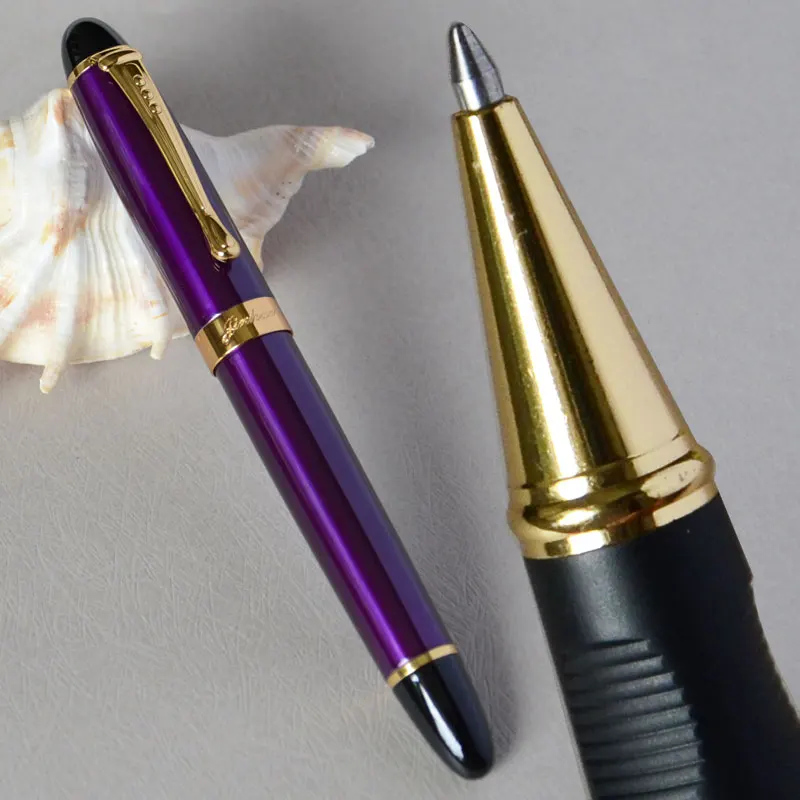 pen as picture show JINHAO X450 серый мрамор и золотой РОЛИК ручка Фиолетовый Синий Розовый Красный коралл белый зеленый черный 21 цветов для выбора JINHAO 450 - Цвет: pen as picture show