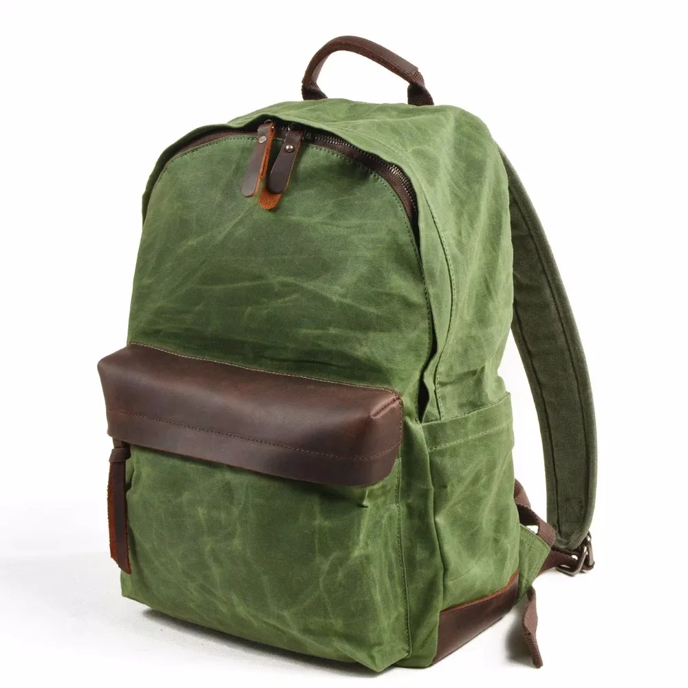 

Fashion Men Canvas Backpack Studert School Backpack Bags For Teenagers Vintage Mochila Rucksack Male outing Travel Daypack