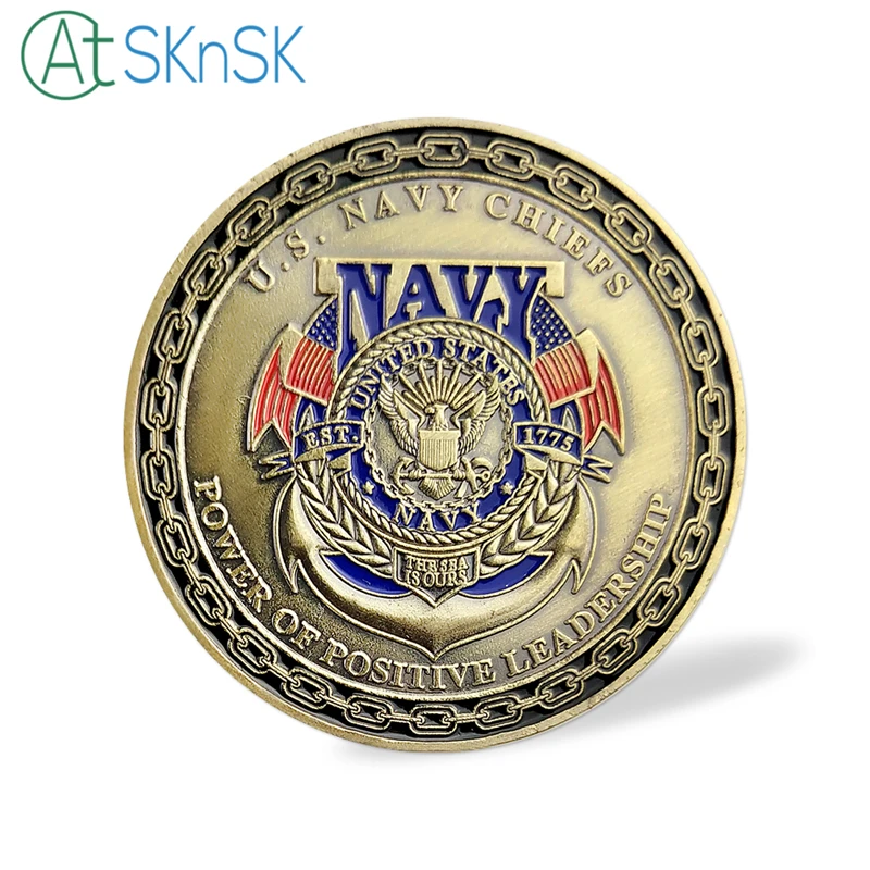 Монеты США ВМС вожды силы положительного руководства Американский Орл вызов