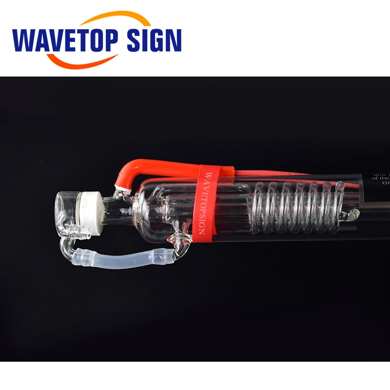 WaveTopSign 60 Вт Co2 лазерная трубка длиной 1250 мм диаметр. 55 мм модернизированная металлическая головка стеклянная труба для CO2 лазерная гравировка машина для резки
