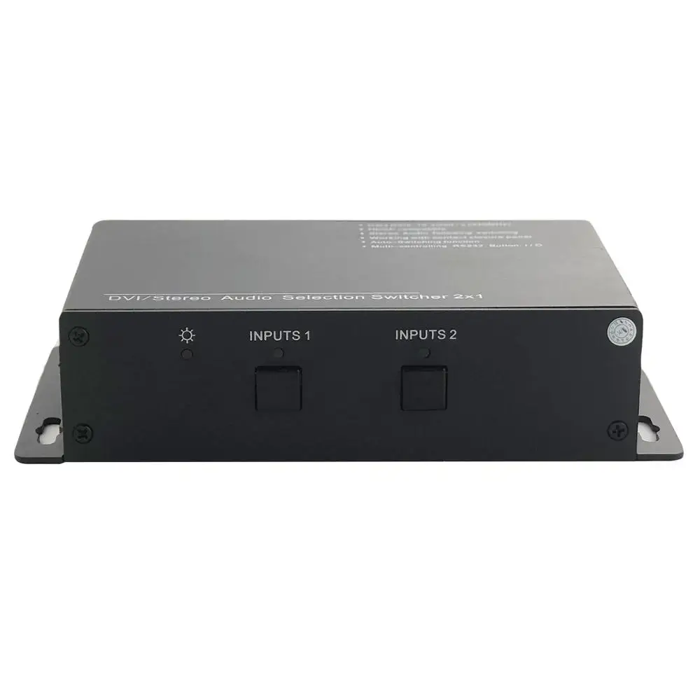 2-портовый dvi-переходник 2X1 с аудио и RS232 управления DVI 2 в 1 переключатель 1920X1080