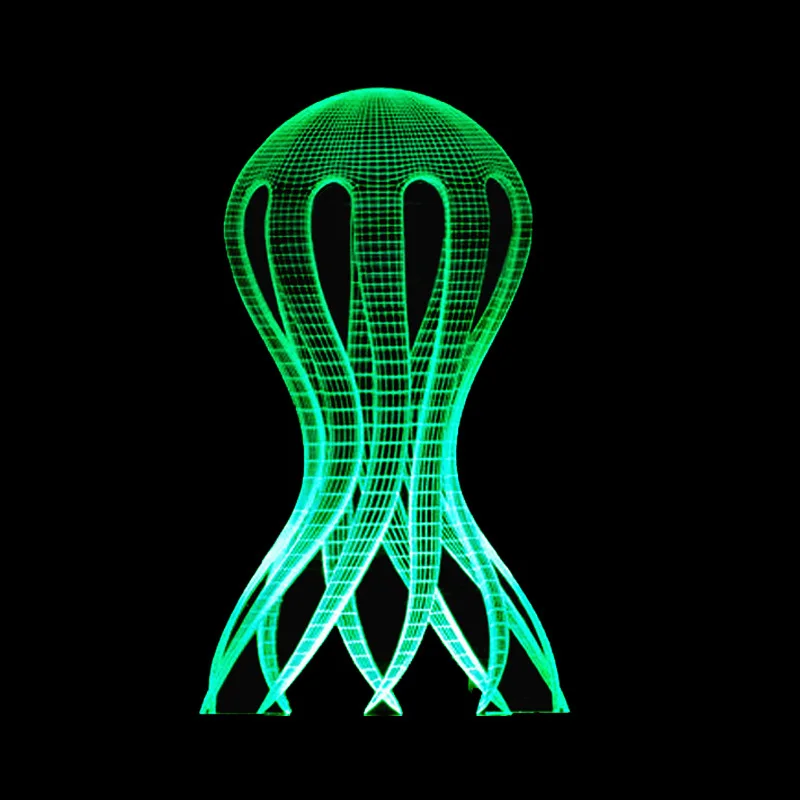 Морской Медузы акрил 3d Ночник Новинка Luminaria Led светильники De Mesa Powerbank лампа | Лампы
