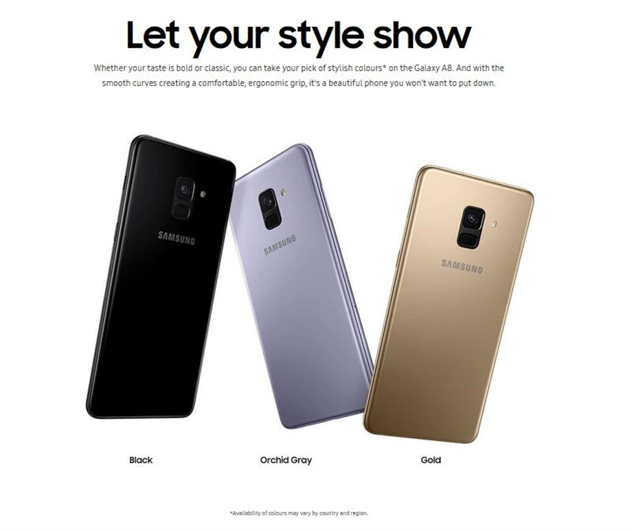 Samsung Galaxy A8 Duos() разблокированный Android Мобильный A530FD Восьмиядерный 4 Гб ОЗУ 32 Гб ПЗУ 5," двойной 16 МП NFC
