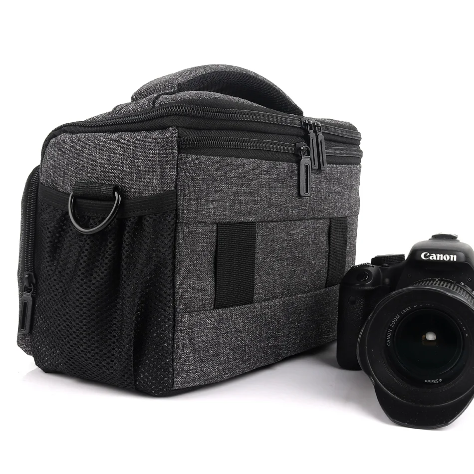 Водонепроницаемая Сумка для DSLR камеры модная сумка через плечо из полиэстера Canon
