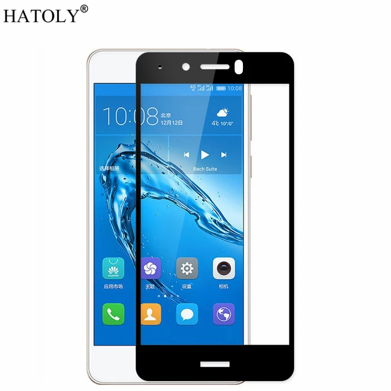 Закаленное стекло HATOLY для Huawei Honor 6C пленка защиты экрана полное покрытие 3D
