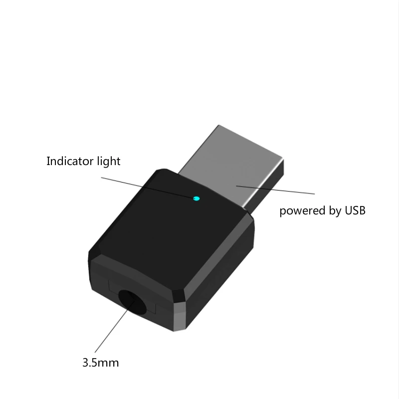 Bluetooth 5 0 аудио приемник передатчик Мини 3 мм AUX Стерео для динамика ТВ ПК