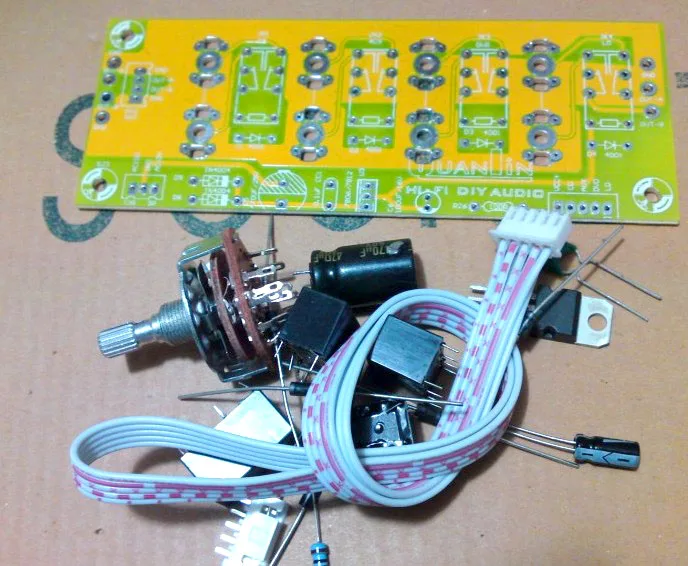 4 полосная источник звука выбор плата ввода сигнала импульсный доска DIY