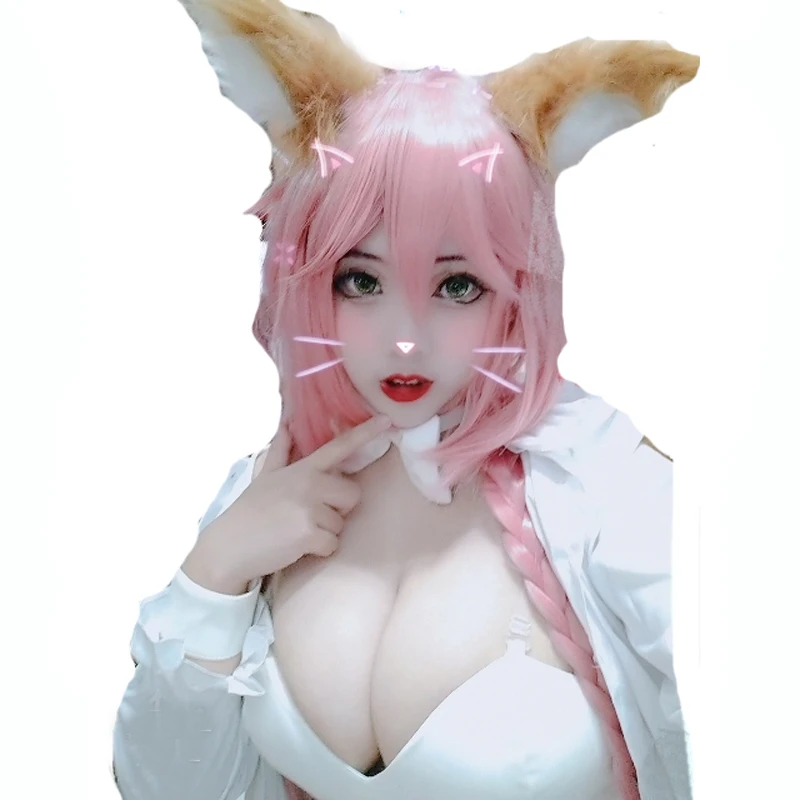 Fate Grand для служащего Lancer Tamamo без Mae с изображением кролика Банни Косплэй костюм