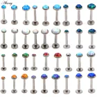 Кольцо Alisouy с опалом для пирсинга, пикантное Ювелирное Украшение для Внутренняя нить губ, завитка ушной раковины козелка и завитка ушной раковины, из стали, 1 шт.