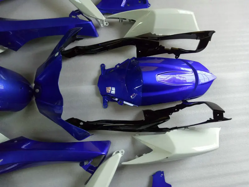 Комплект обтекателей под давлением для GSXR600 750 K8 08 09 GSXR 600 GSXR750 2008 2009 ABS белый синий