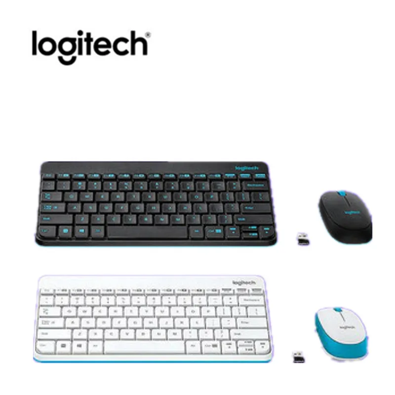Logitech MK245 нано клавиатура Мышь комбо Эргономика клавиатуры и Мышь Водонепроницаемый Эргономика набор мини