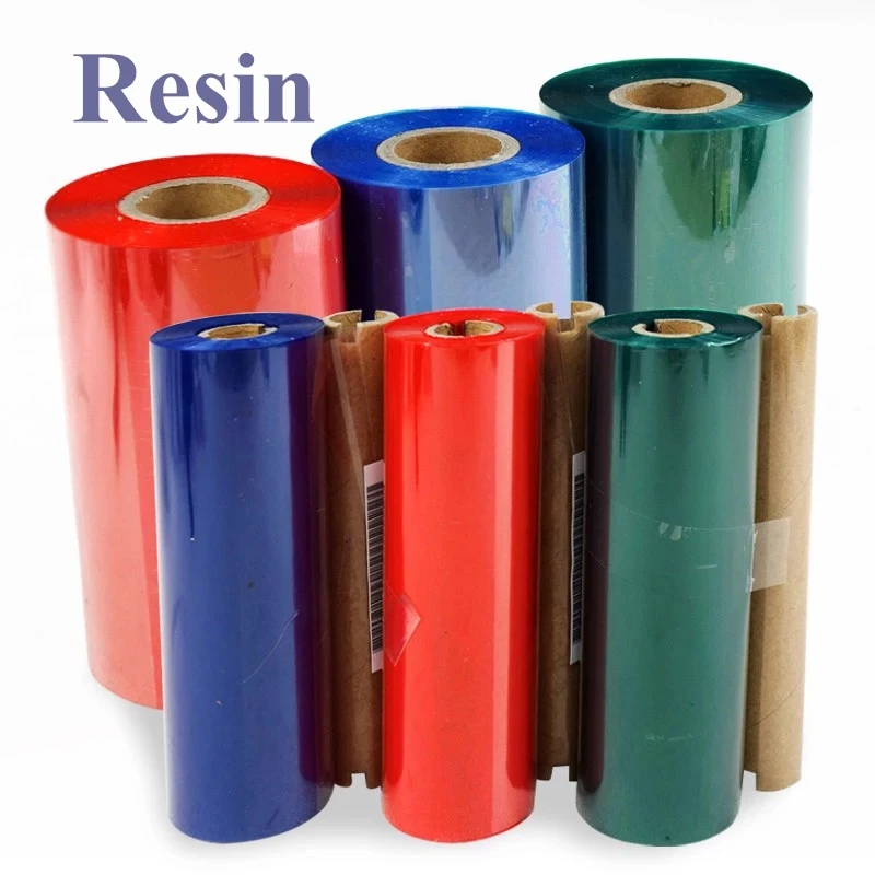 

Resin Thermal Transfer Ribbon, Color /Black Ink Film, 1 inch or 1/2 inch core, for PET/PVC label Printer