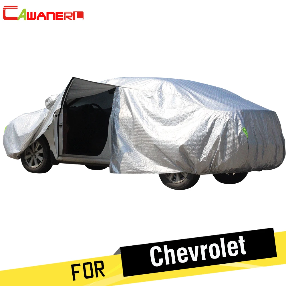 Cawanerl Thicken Cotton Car Cover Sun Snow Rain Hail Protection Cover Waterproof For Chevrolet Aveo Spin Equinox Epica Cobalt
