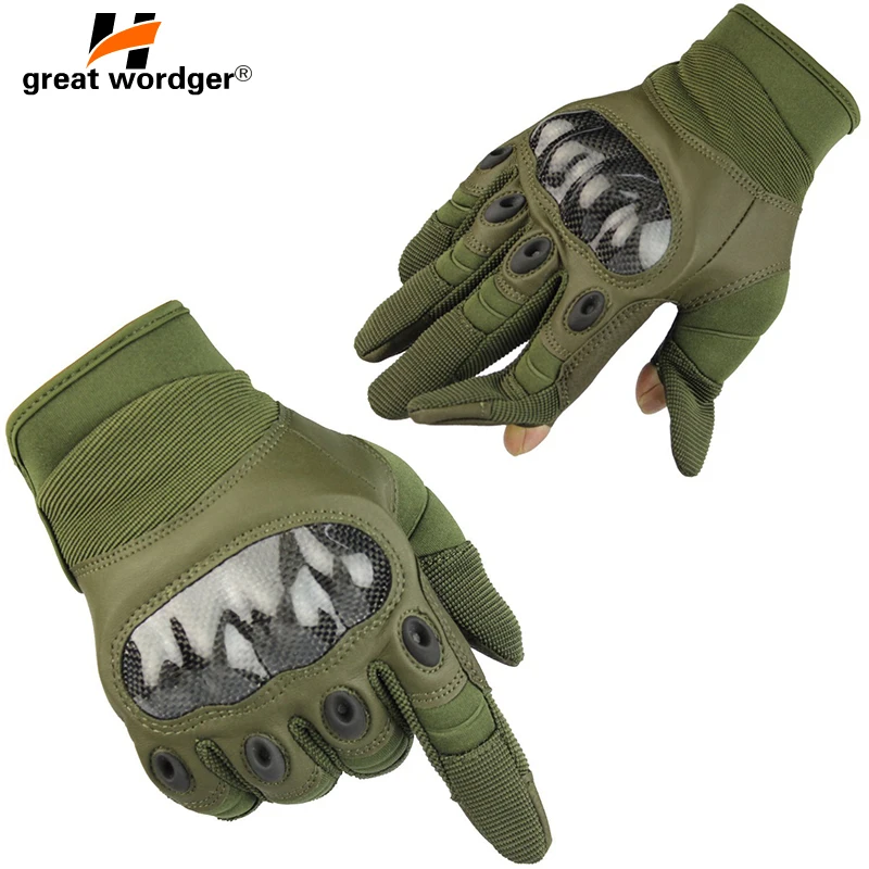

Men's Tactical gloves Fighting Full Finger Military Outdoor Army Combat Workout Airsoft Mitten Antislip Tortoise Shell Gloves